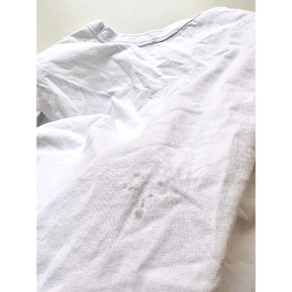 SANDRO Trivoli White Jersey Flocked Cotton Shoulder Pad Muscle Tank, Size 2/M - Picture 11 of 16